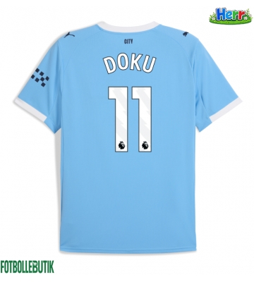 Manchester City Jeremy Doku #11 Hemmatröja 2025-26 Kortärmad